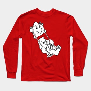 playing on a swing Long Sleeve T-Shirt